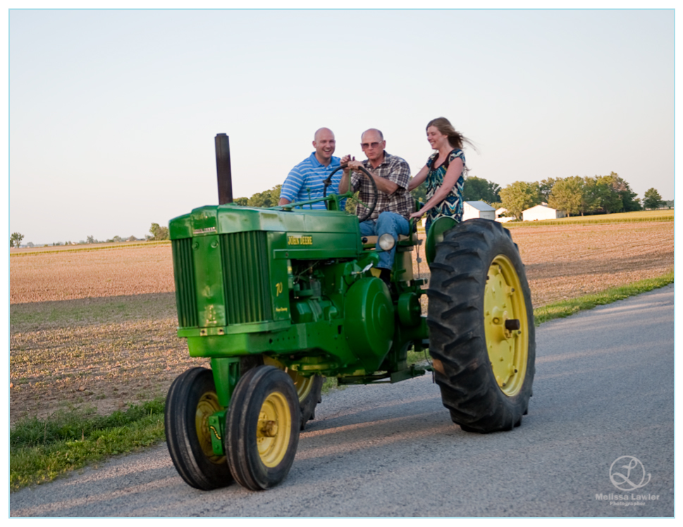 John Deere Tractor, indiana wedding photographer, indiana wedding photojournalist, indiana wedding photographer